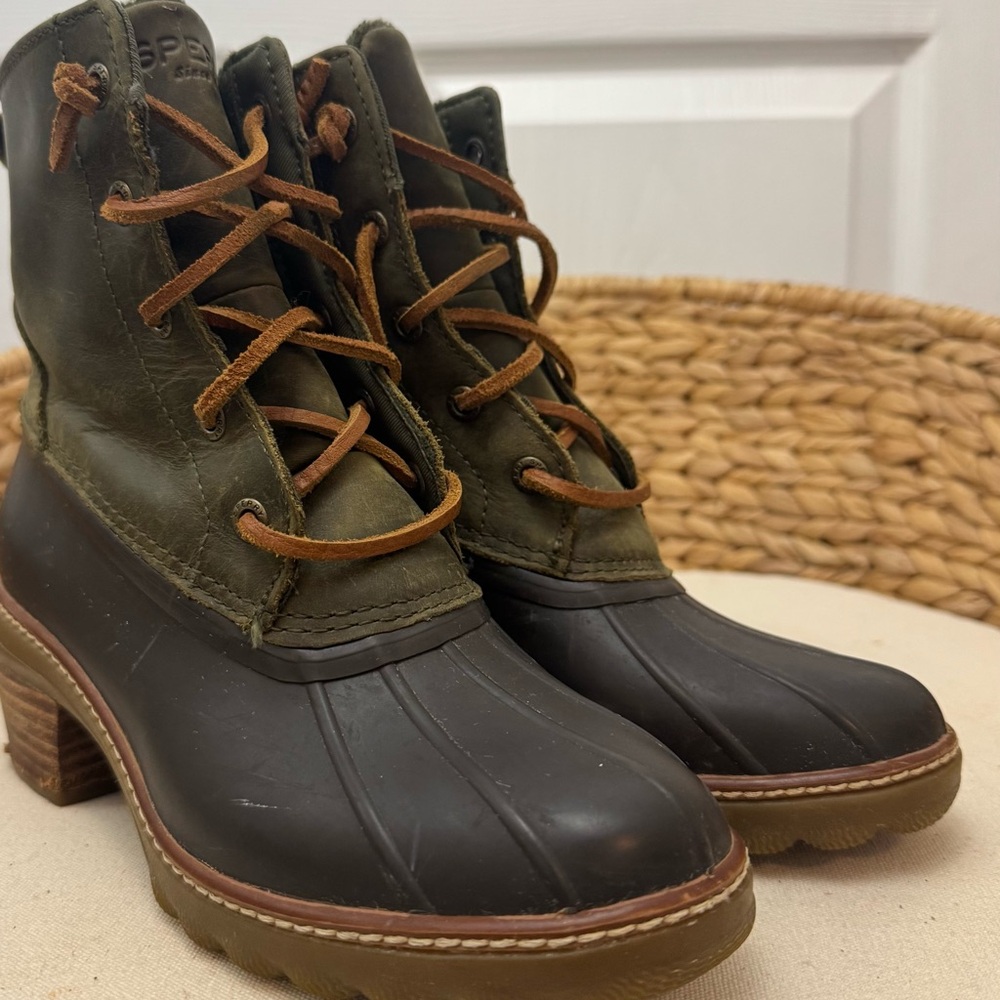 Sperry Women’s Top-Sider Saltwater Heel Leather Duck Boot Size 6.5 - Picture 6 of 6